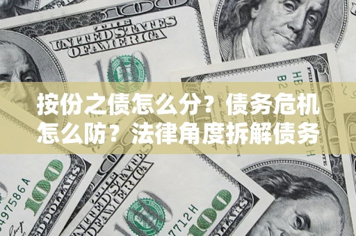 武汉按份之债怎么分？债务危机怎么防？法律角度拆解债务分配与风险自保指南
