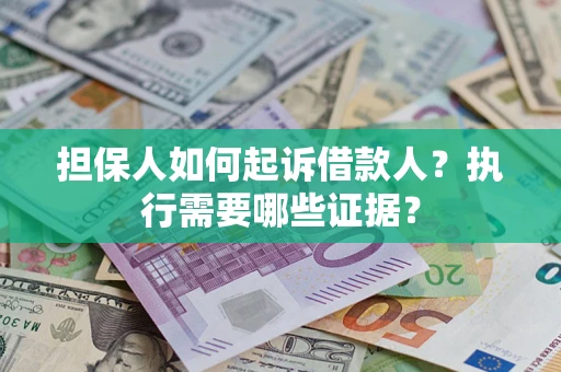 武汉担保人如何起诉借款人？执行需要哪些证据？