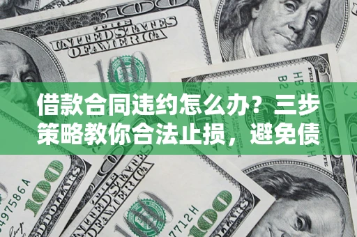 武汉借款合同违约怎么办？三步策略教你合法止损，避免债务危机升级