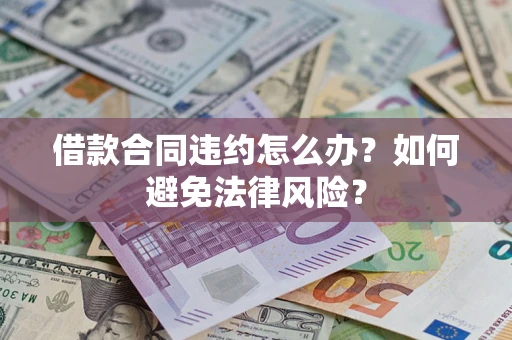 武汉借款合同违约怎么办？如何避免法律风险？