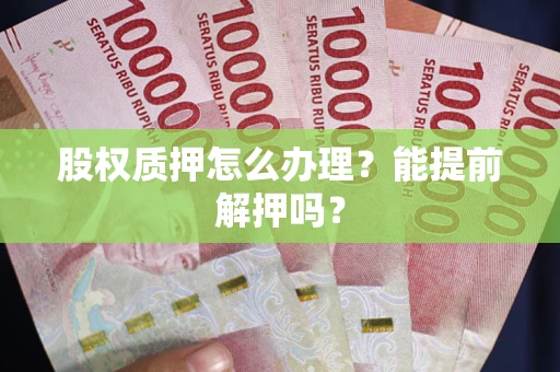 武汉股权质押怎么办理？能提前解押吗？
