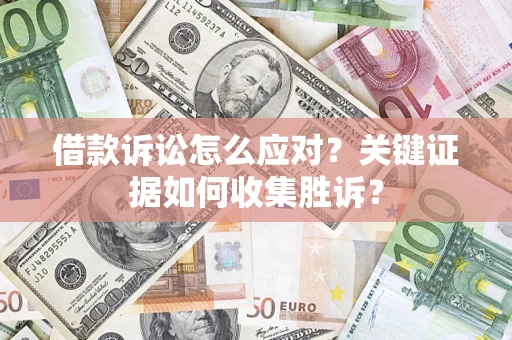 武汉借款诉讼怎么应对？关键证据如何收集胜诉？