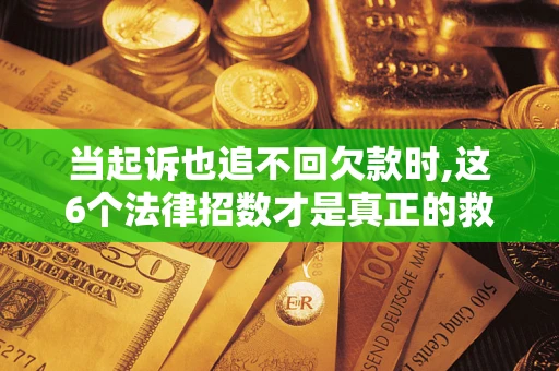 武汉当起诉也追不回欠款时,这6个法律招数才是真正的救命稻草